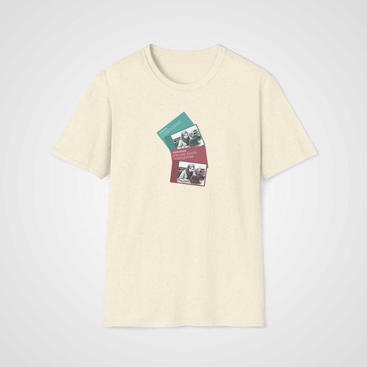 Italian Exam Tomorrow T-Shirt in Natural