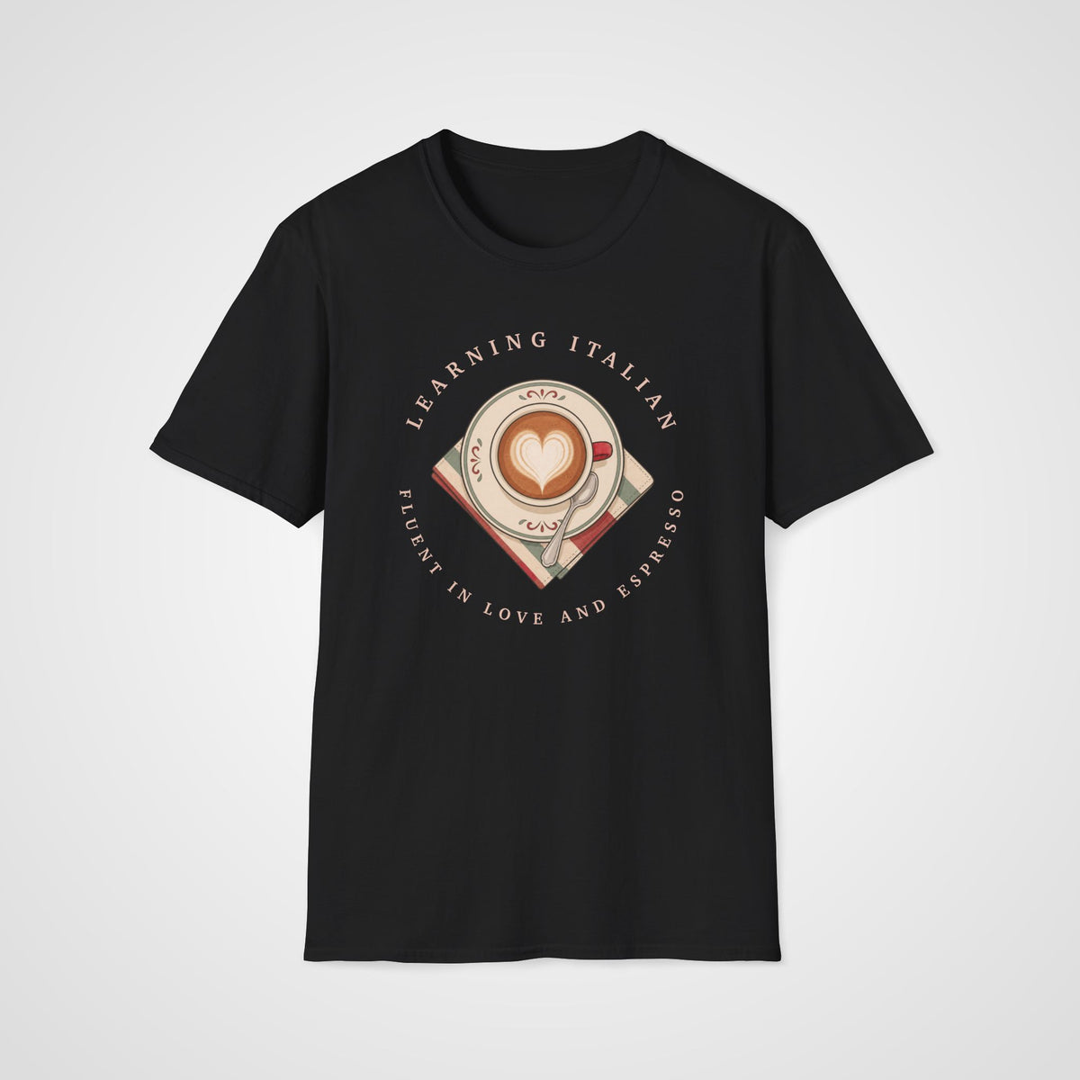 Love and Espresso T-Shirt in Black