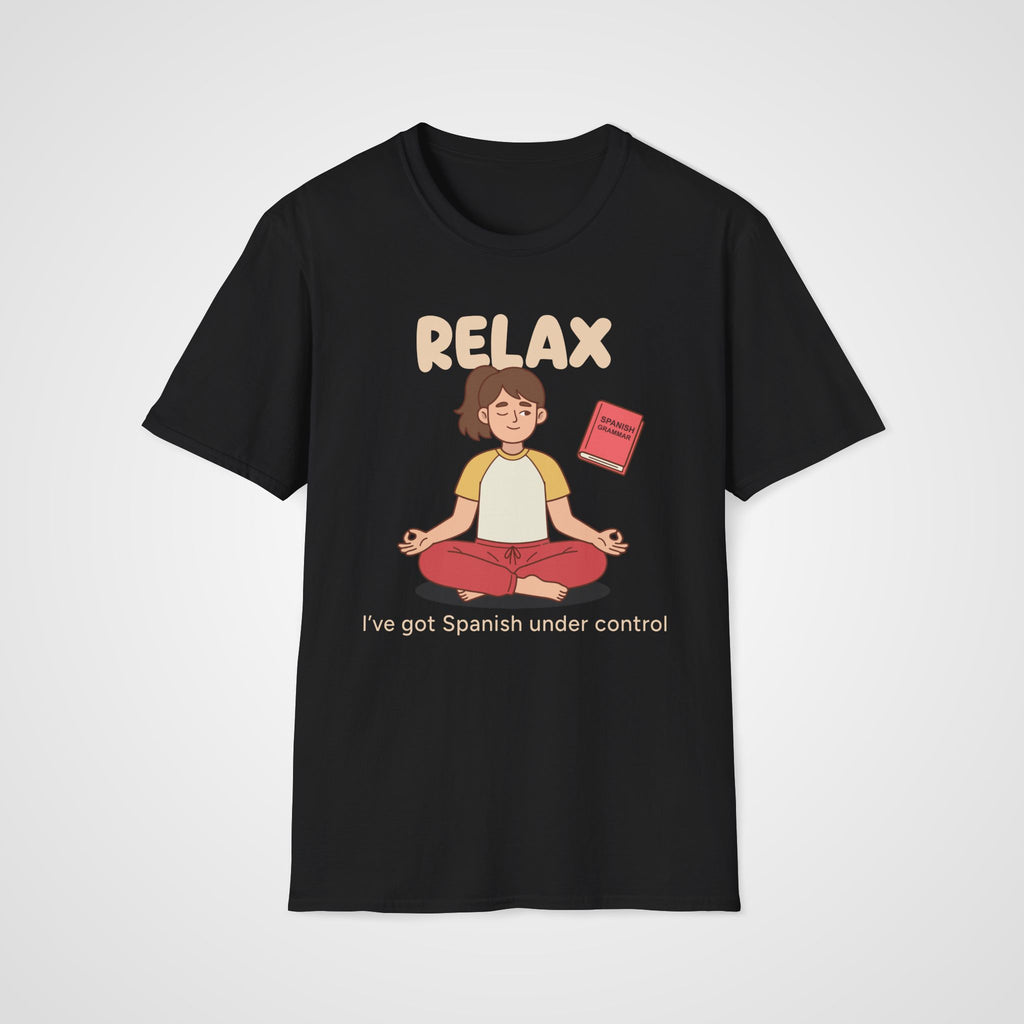 Spanish Under Control T-Shirt in Black