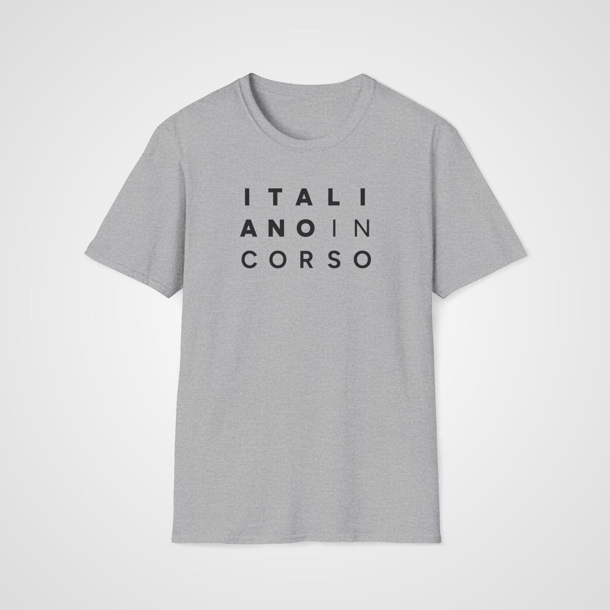 Italiano in Corso T-Shirt in Sport Gray