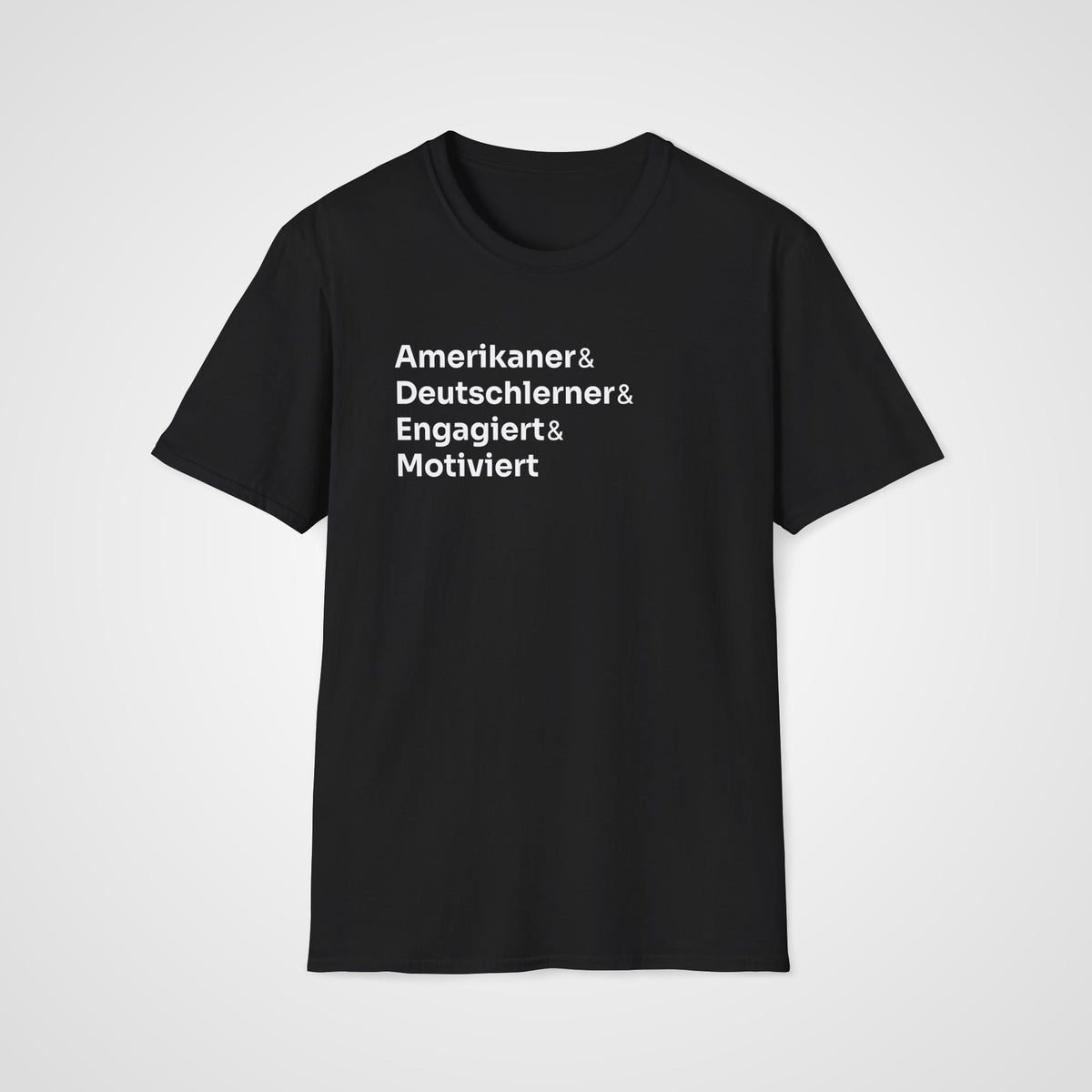 Motivierter Learner T-Shirt in Black