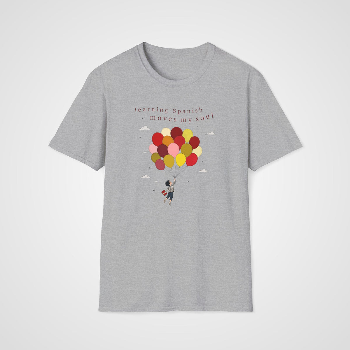 Spanish Learning Soul T-Shirt in Sport Gray