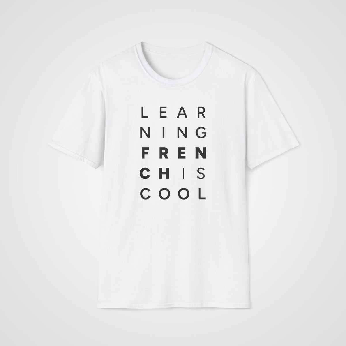 Learning French Is Cool T-Shirt in White