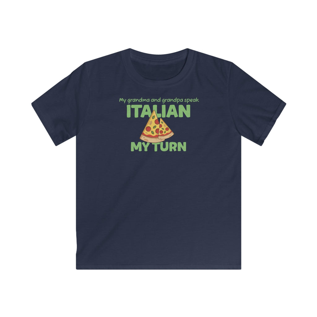 Italian Grandparents Kids T-Shirt in Navy