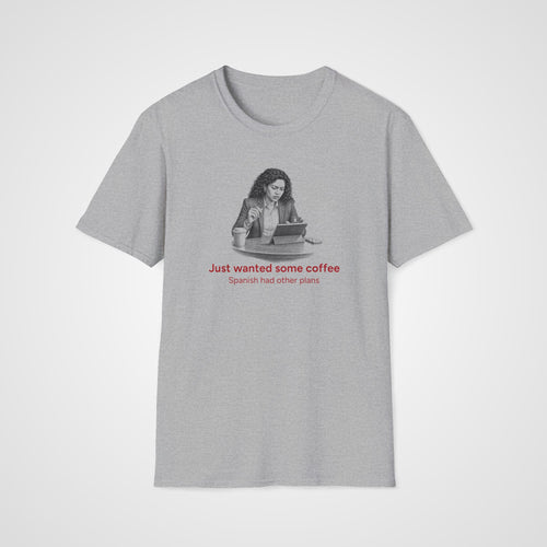 Coffee vs Spanish T-Shirt in Sport Gray
