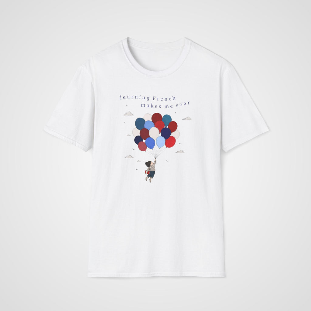 French & Balloons T-Shirt in White