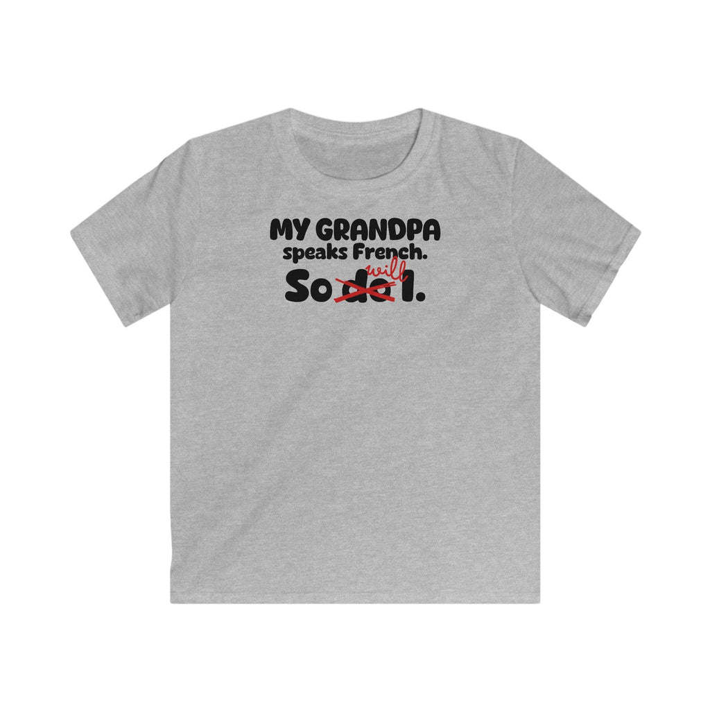 Grandpa Legacy Kids T-Shirt in Sport Gray