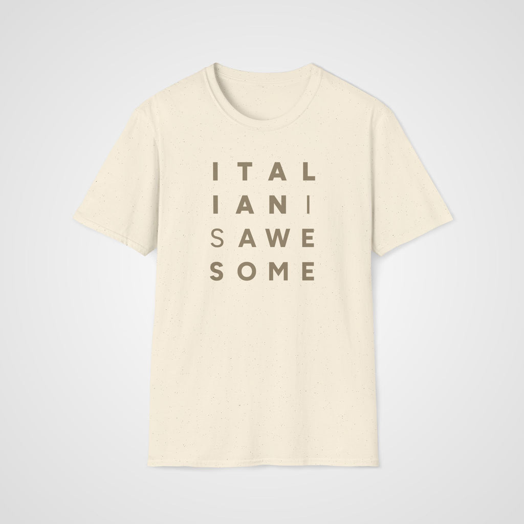 Italian Is Awesome T-Shirt in Natural