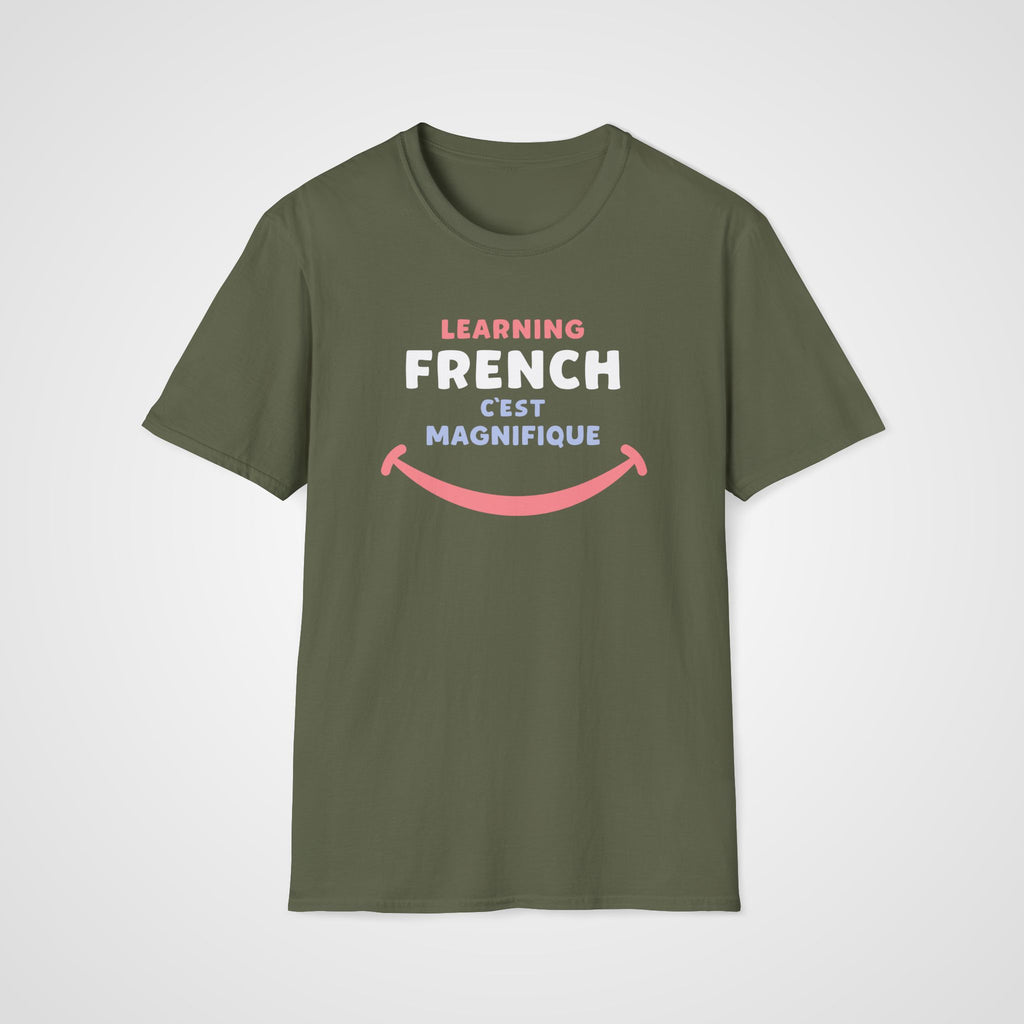 Magnifique French T-Shirt in Military Green