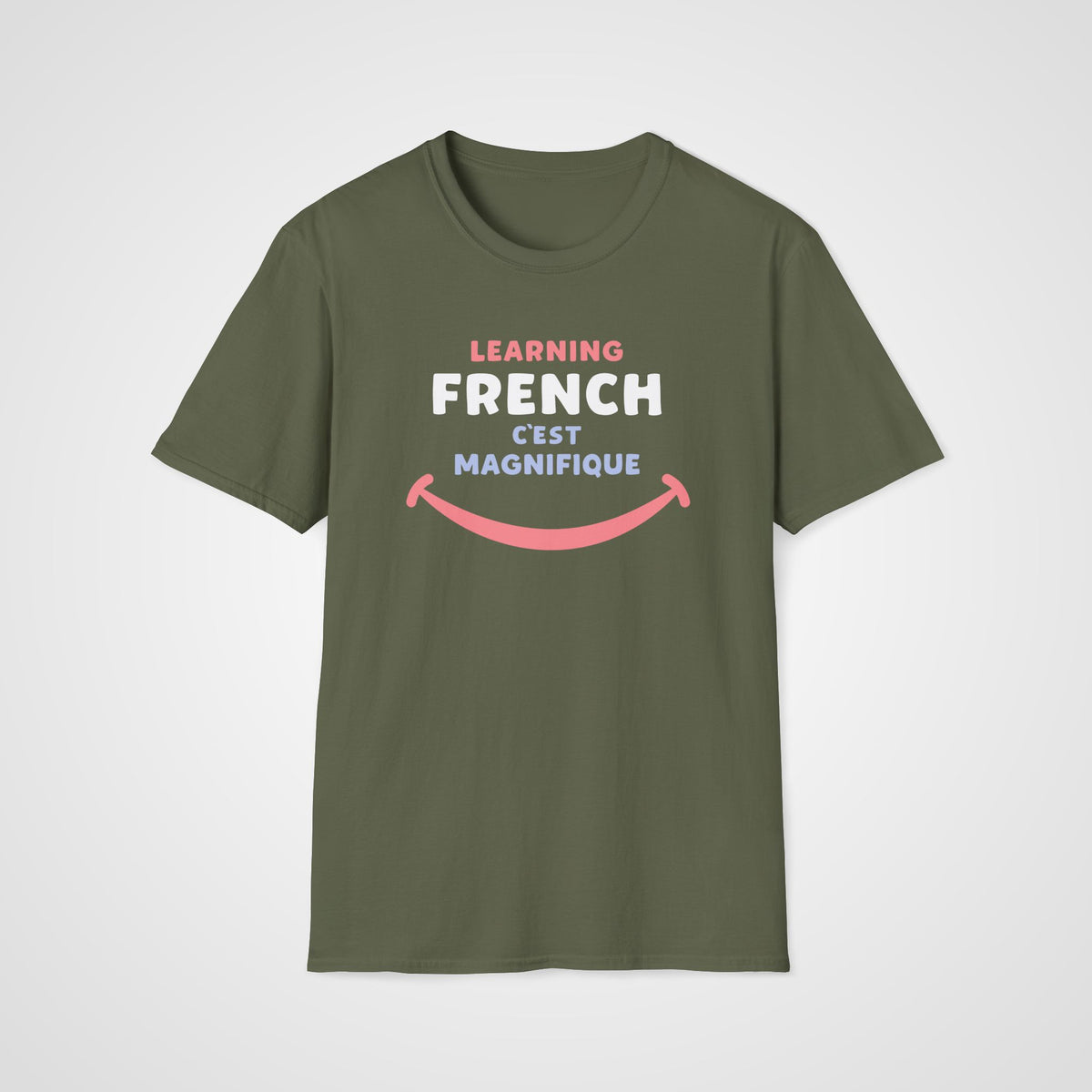 Magnifique French T-Shirt in Military Green