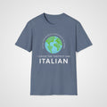 Italian Tastiest Language T-Shirt in Heather Indigo