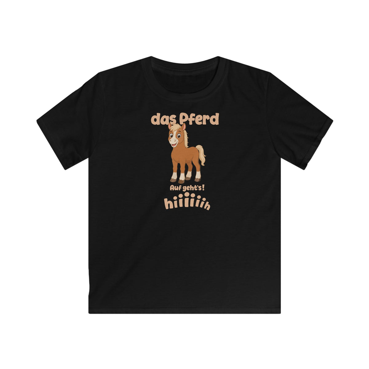 Das Pferd Kids T-Shirt in Black