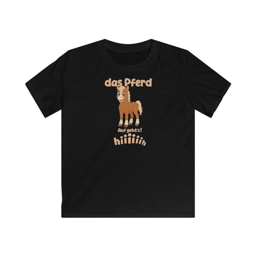 Das Pferd Kids T-Shirt in Black