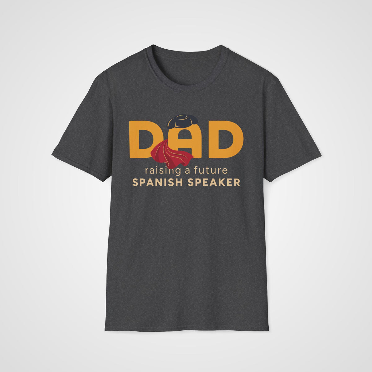 Spanish Learner Dad T-Shirt in Dark Heather