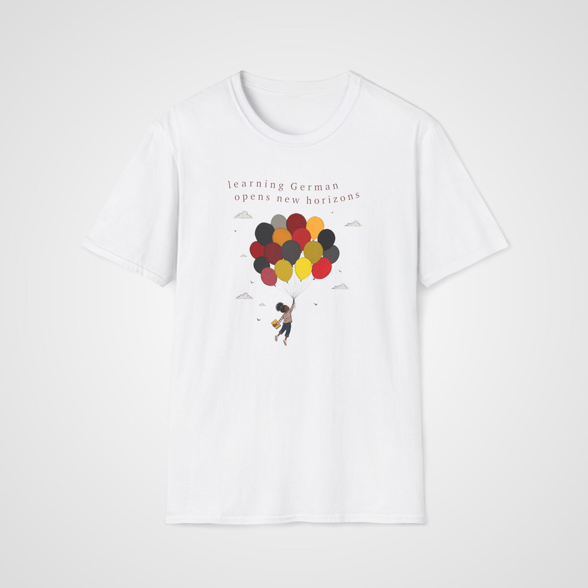 New Horizons German T-Shirt in White