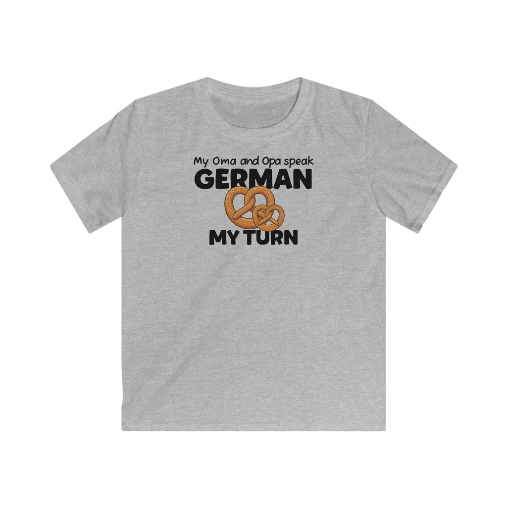 German Oma & Opa Kids T-Shirt in Sport Gray