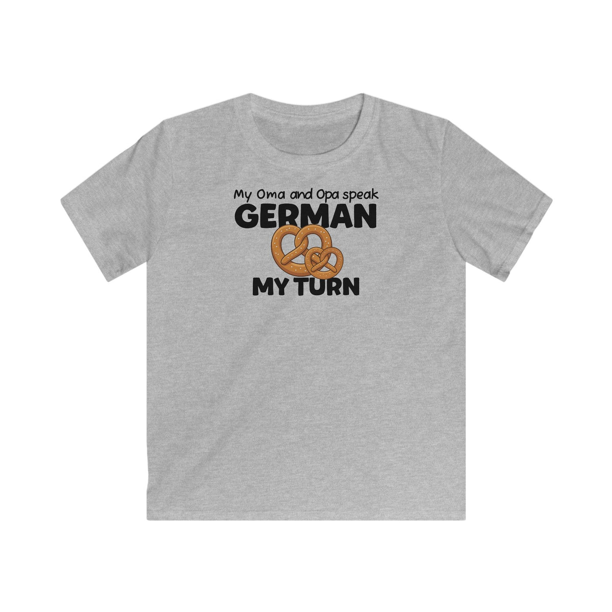 German Oma & Opa Kids T-Shirt in Sport Gray