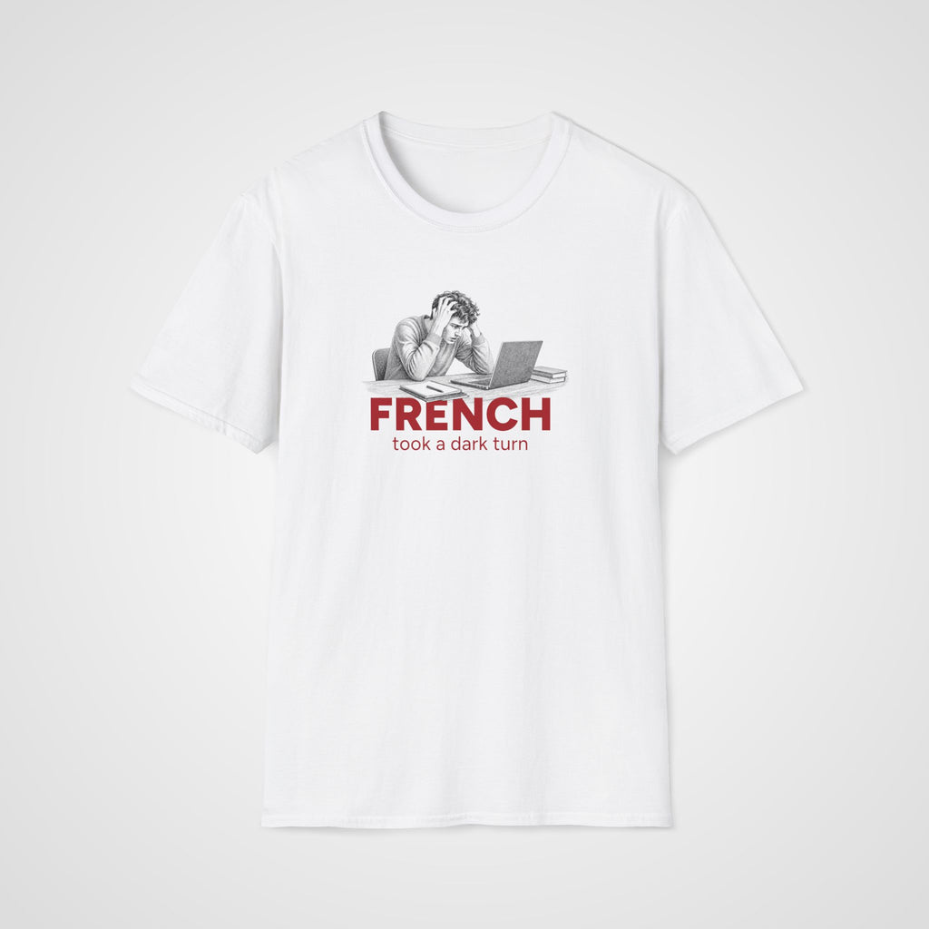 French Dark Turn T-Shirt in White