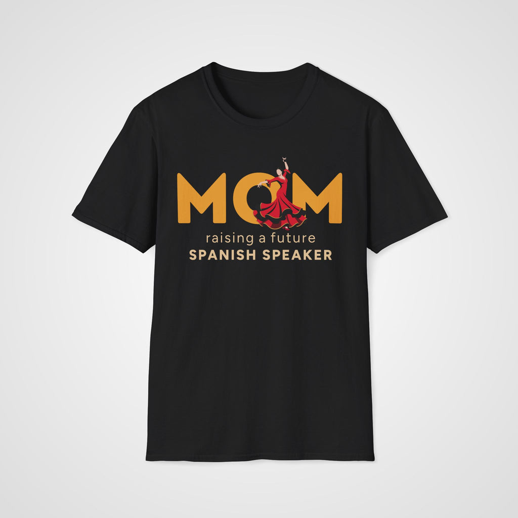 Spanish Learner Mom T-Shirt in Black