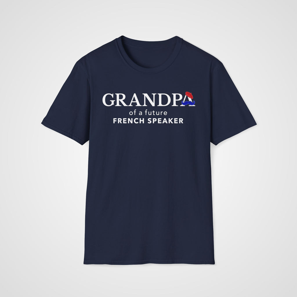 French Learner Grandpa T-Shirt in Navy