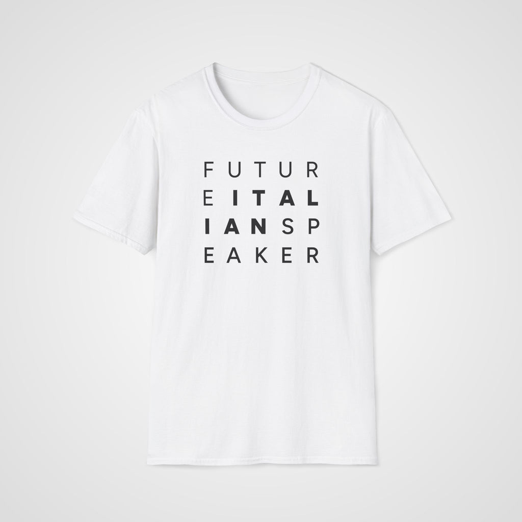 Future Italian Speaker T-Shirt in White