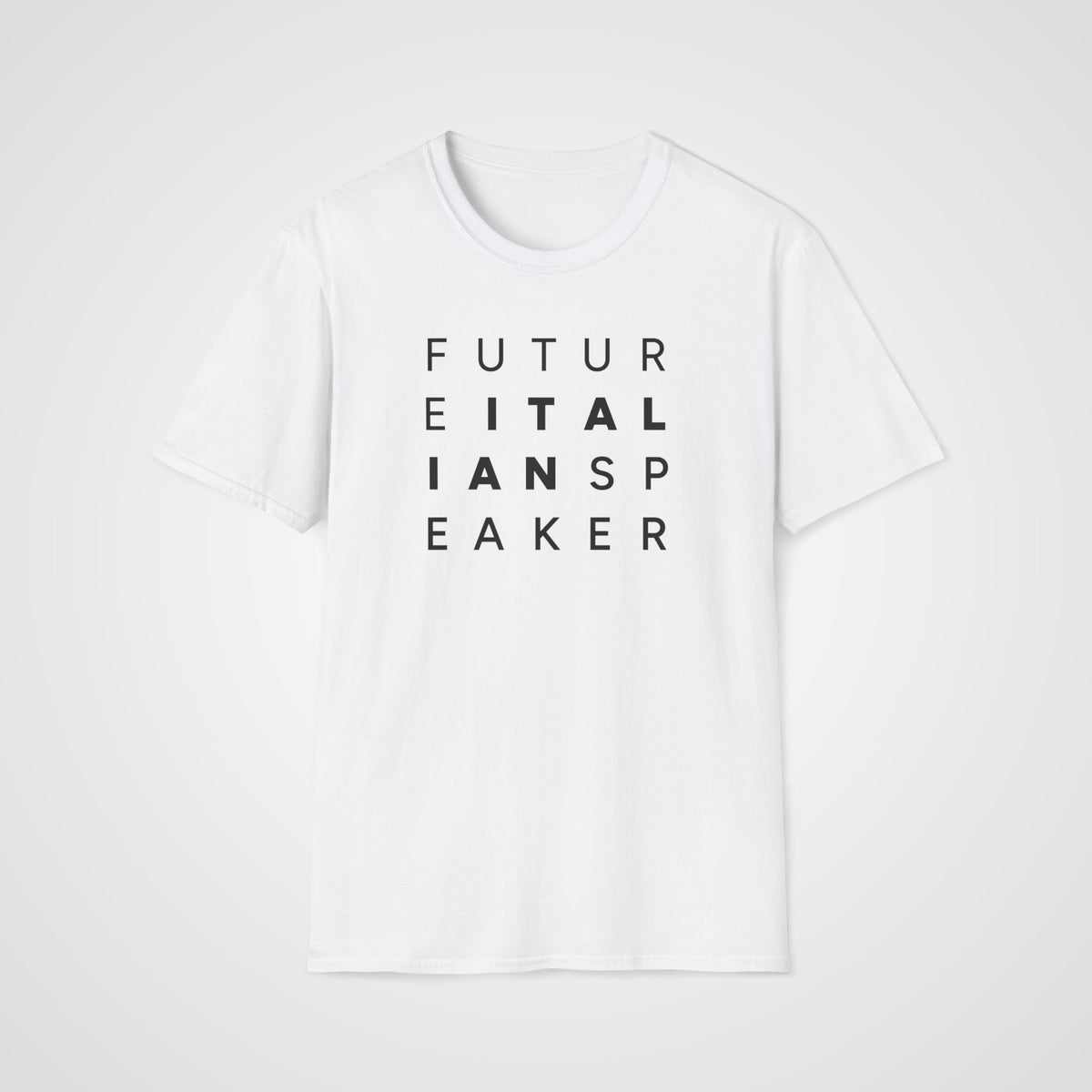 Future Italian Speaker T-Shirt in White