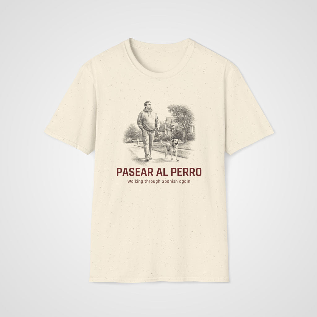 Pasear al Perro T-Shirt in Natural