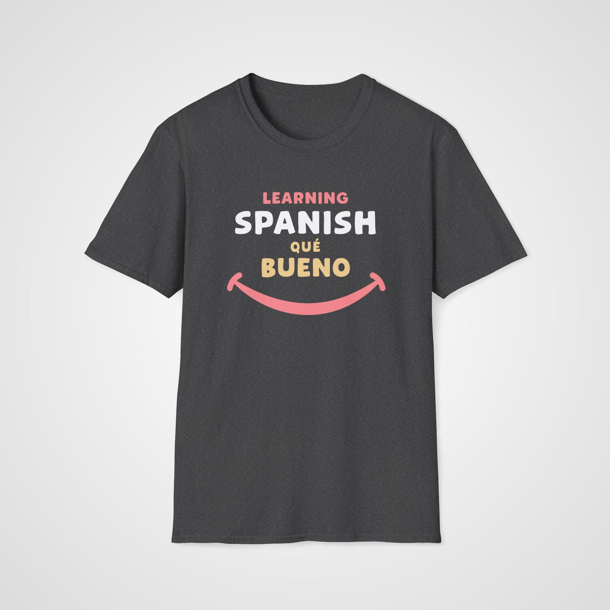 Qué Bueno Spanish T-Shirt in Dark Heather