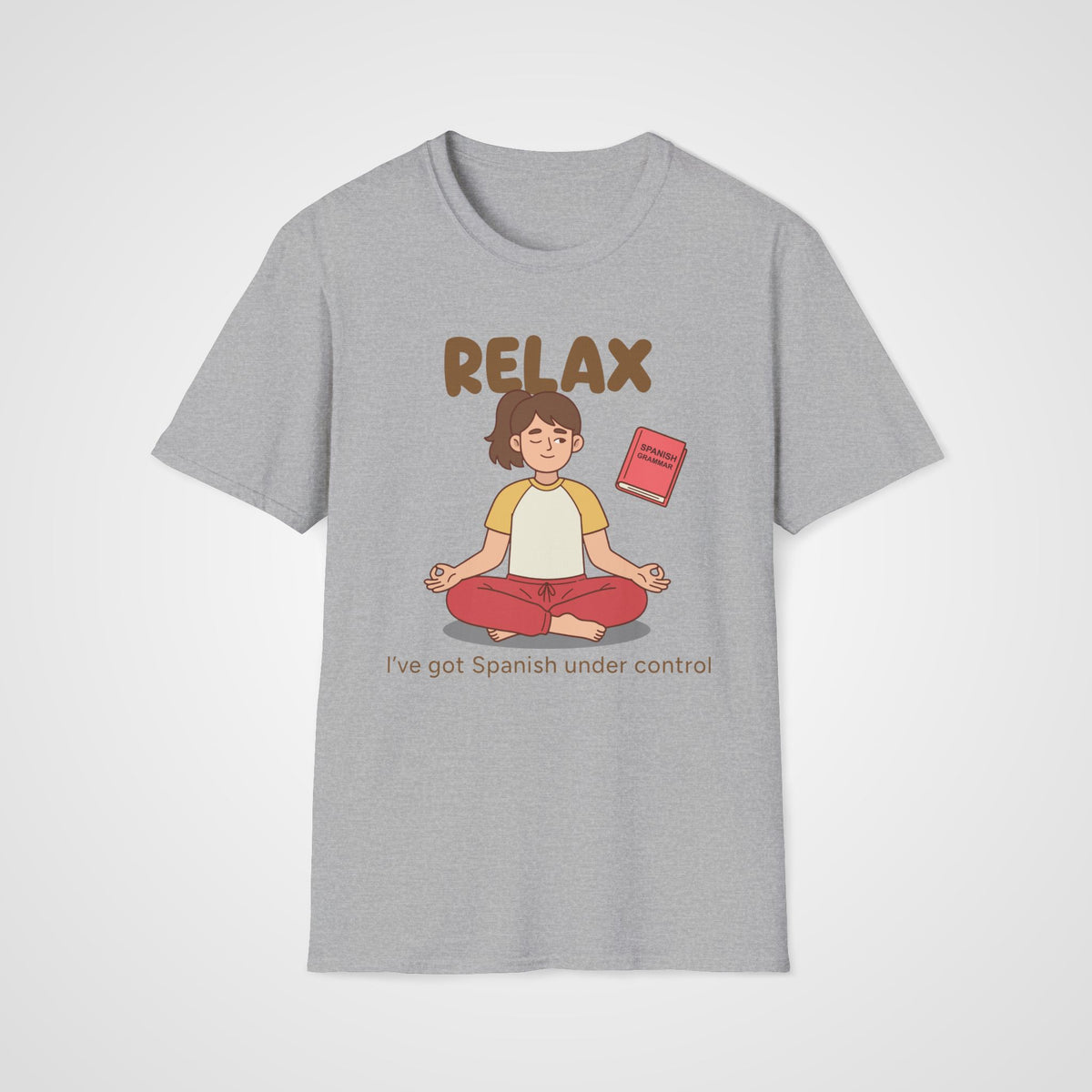 Spanish Under Control T-Shirt in Sport Gray