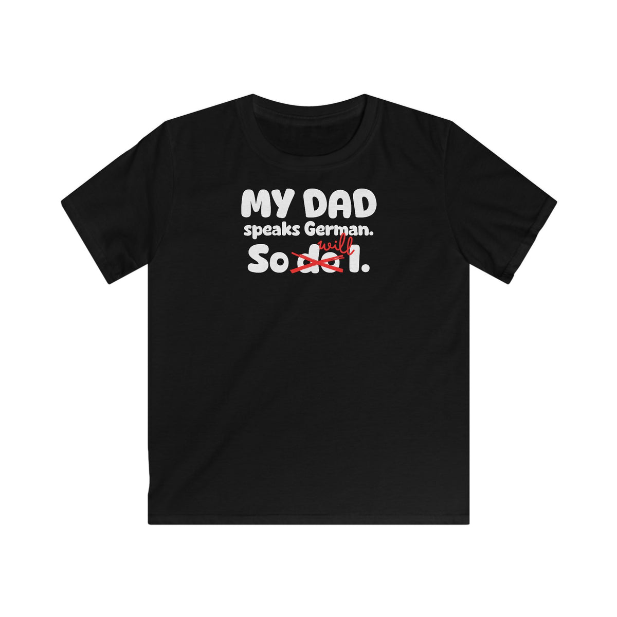 German Dad Legacy Kids T-Shirt in Black