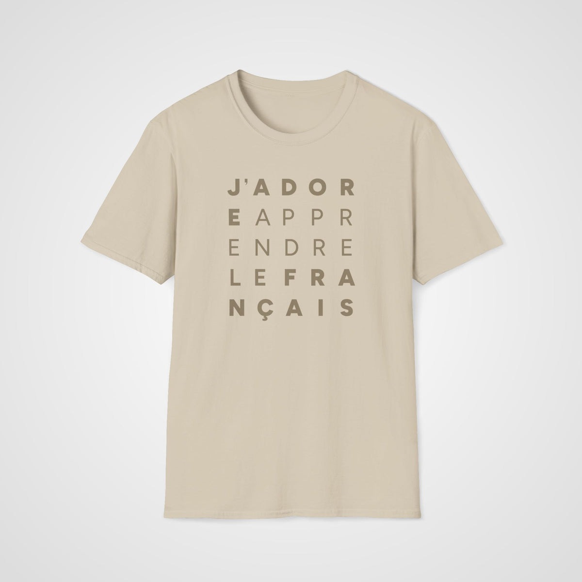 J'adore Apprendre T-Shirt in Sand