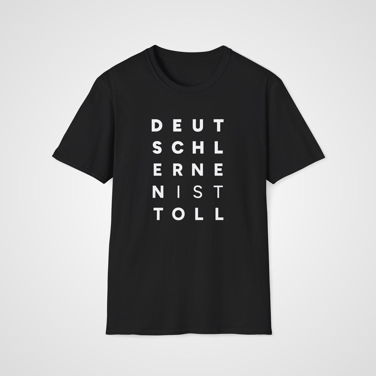 Deutsch lernen ist toll T-Shirt in Black