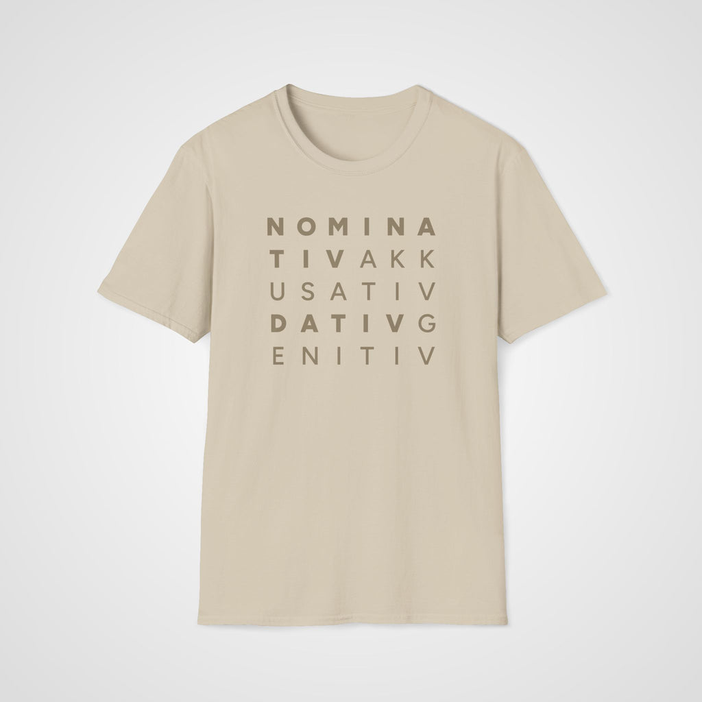 German Cases Grid T-Shirt in Sand