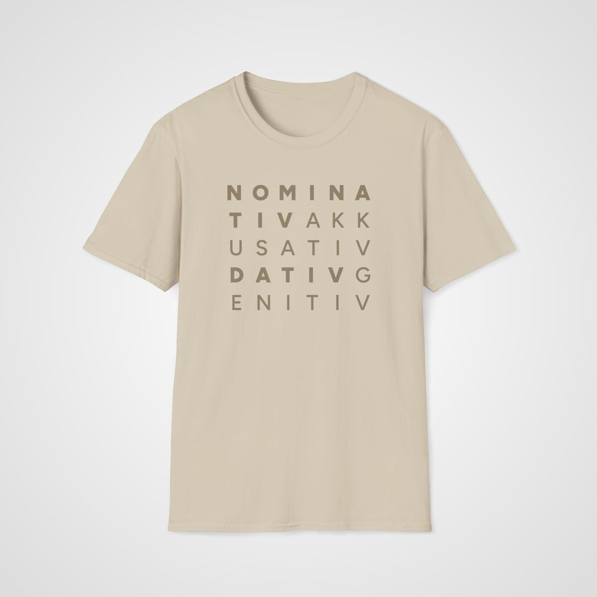 German Cases Grid T-Shirt in Sand