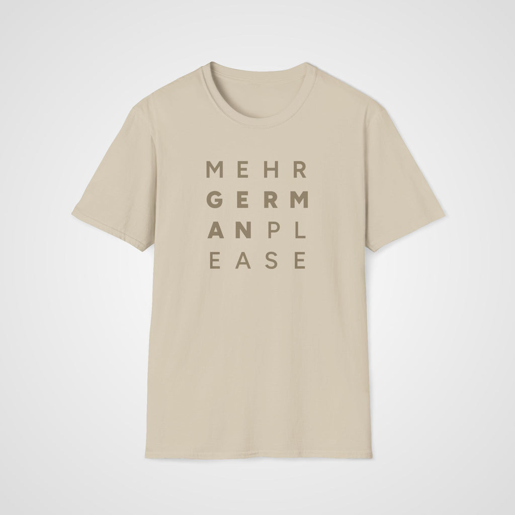 Mehr German Please T-Shirt in Sand