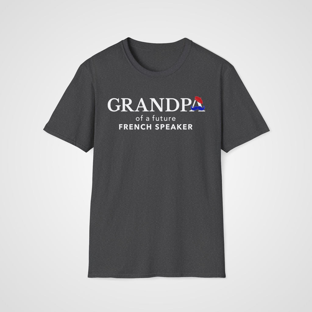 French Learner Grandpa T-Shirt in Dark Heather