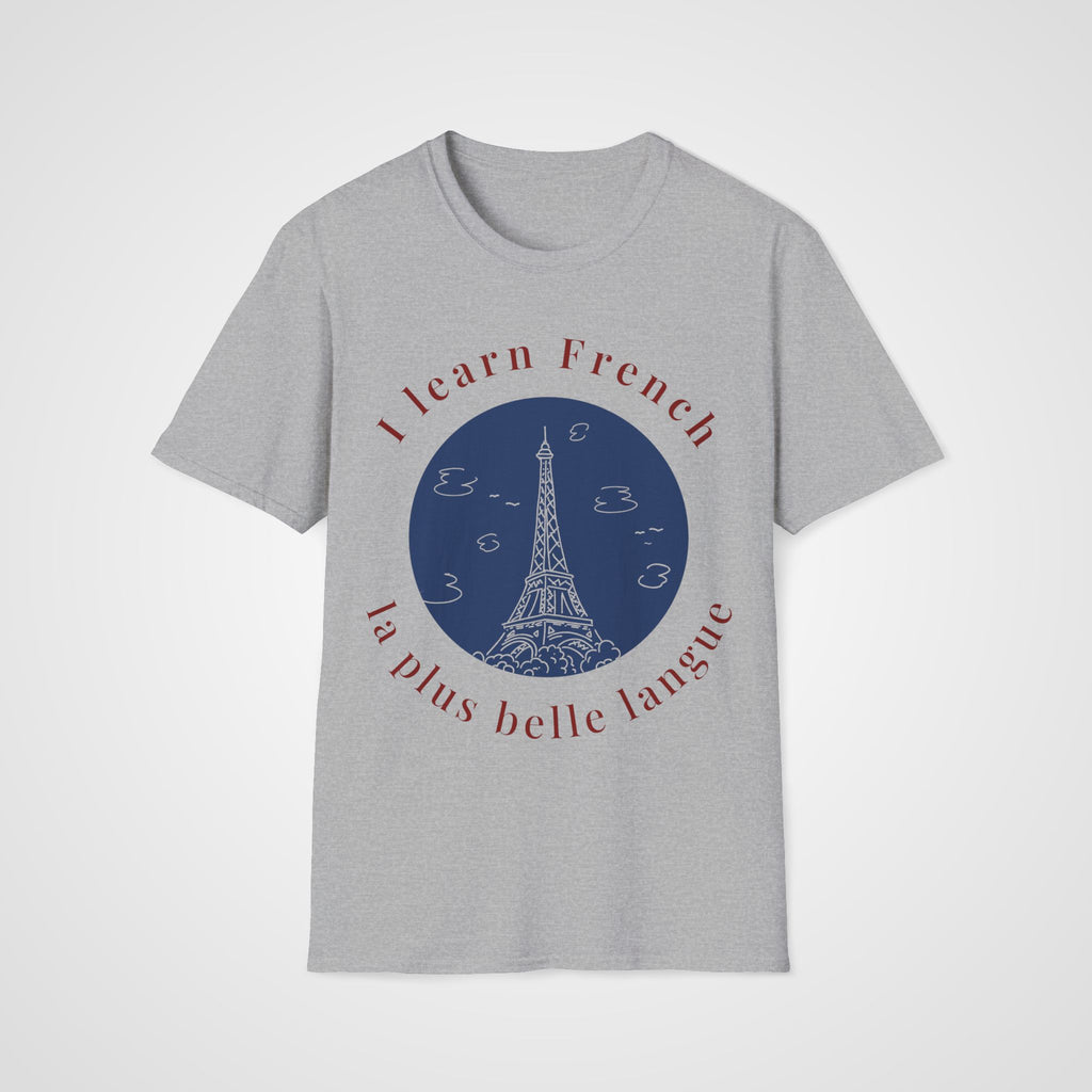 La Plus Belle Langue T-Shirt in Sport Gray