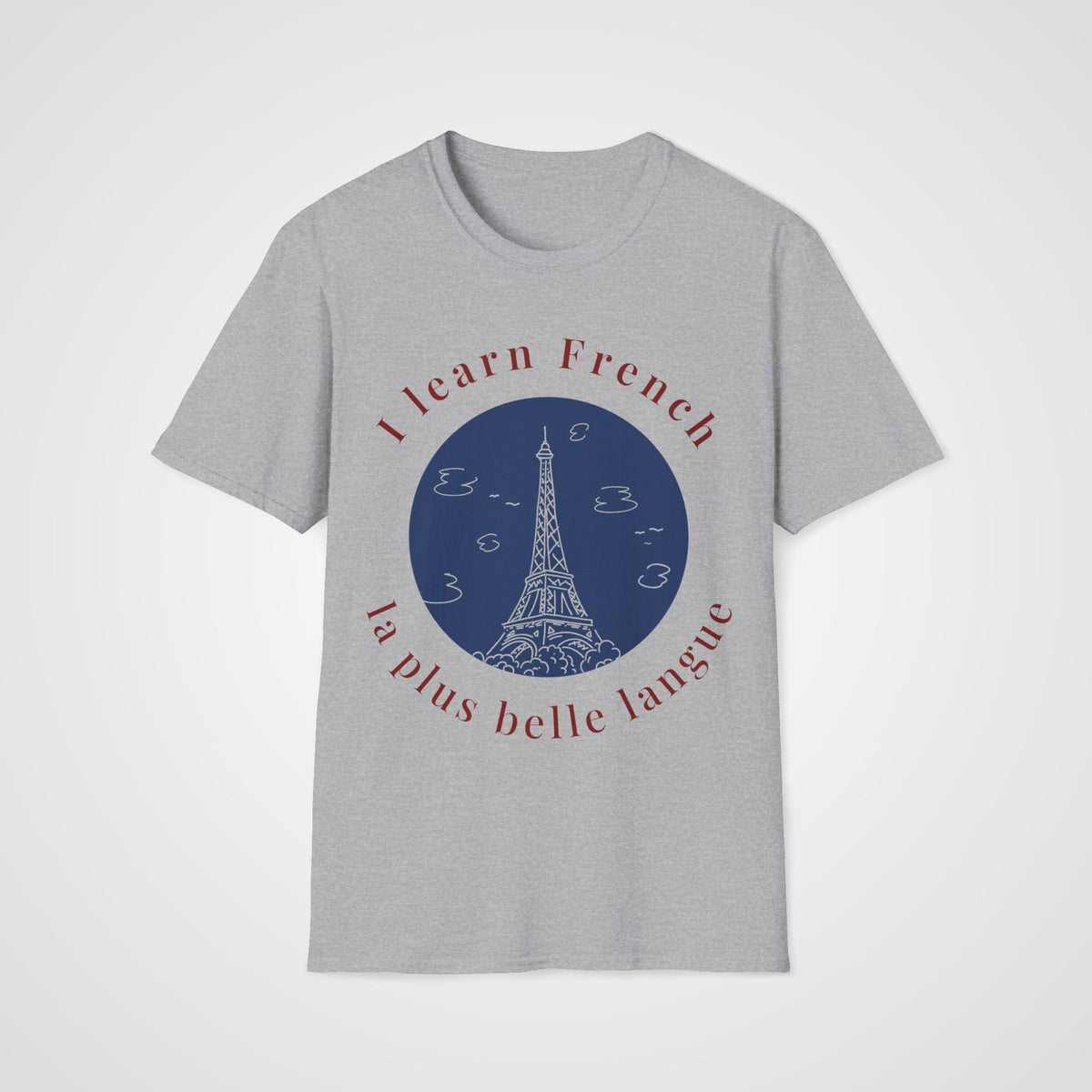 La Plus Belle Langue T-Shirt in Sport Gray