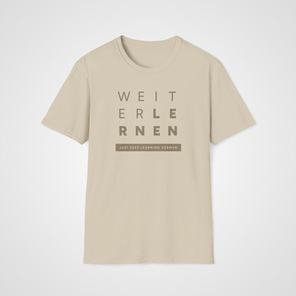 Weiter Lernen German T-Shirt in Sand