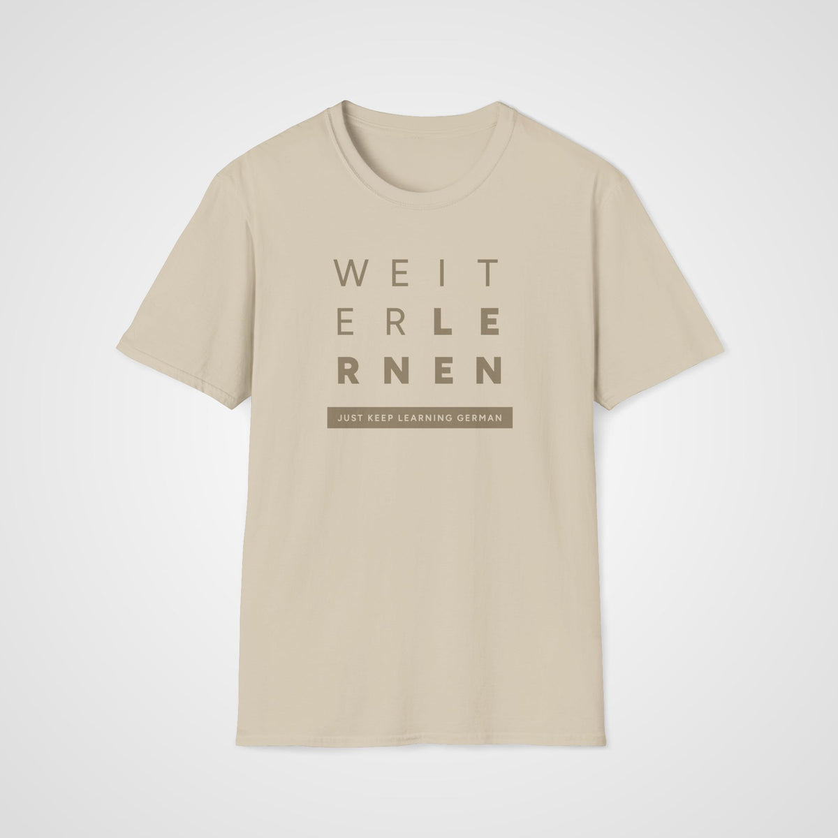 Weiter Lernen German T-Shirt in Sand