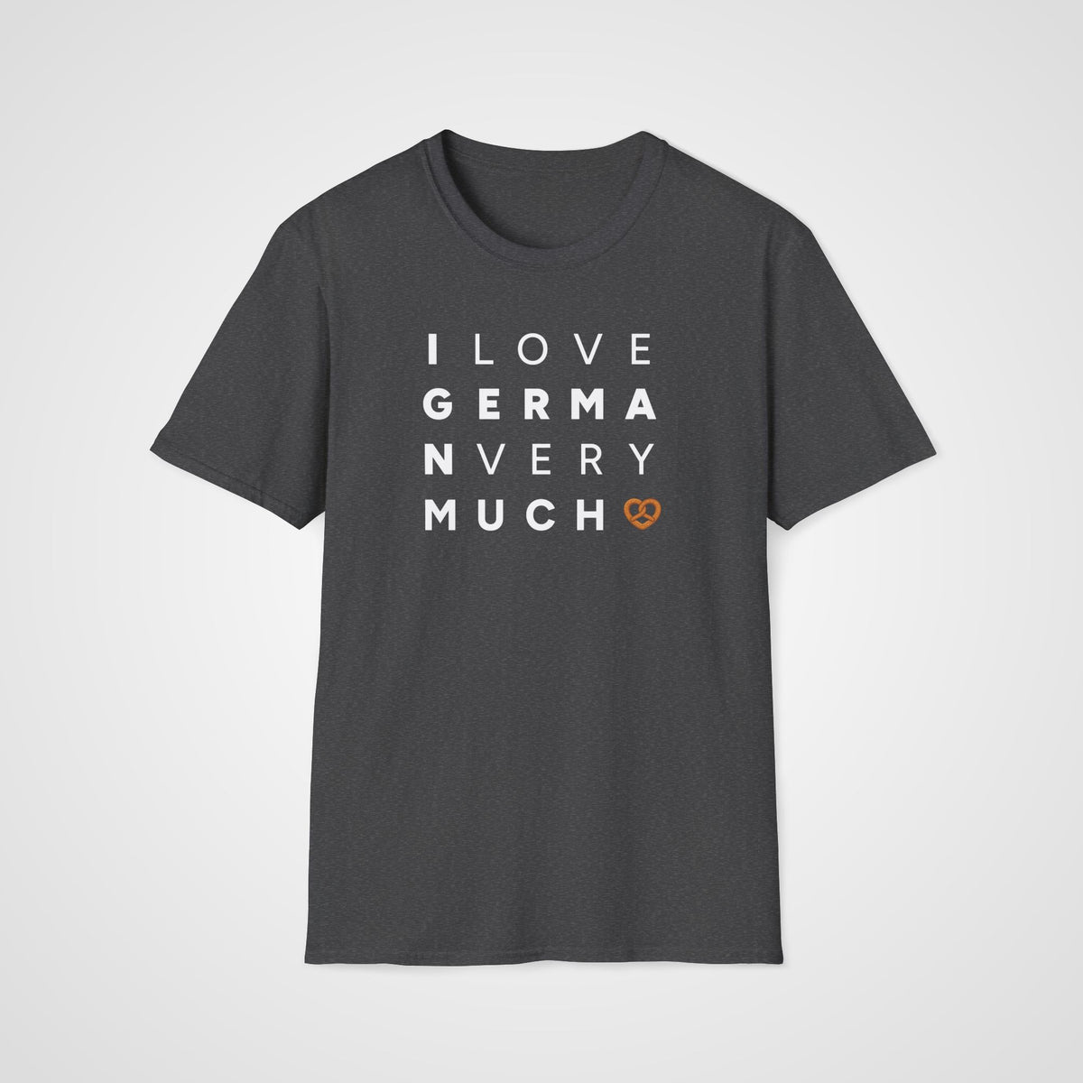 I Love German Very Much T-Shirt in Dark Heather