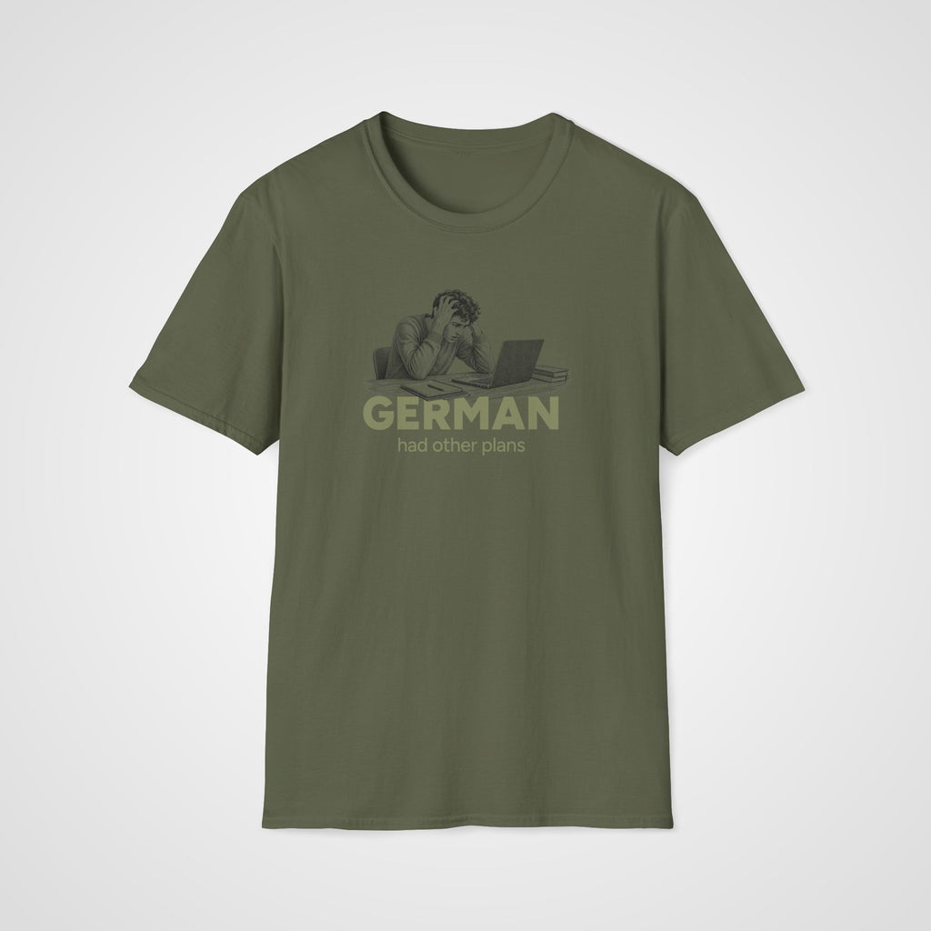 German Other Plans T-Shirt in Military Green