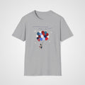 French Makes Me Soar T-Shirt in Sport Gray