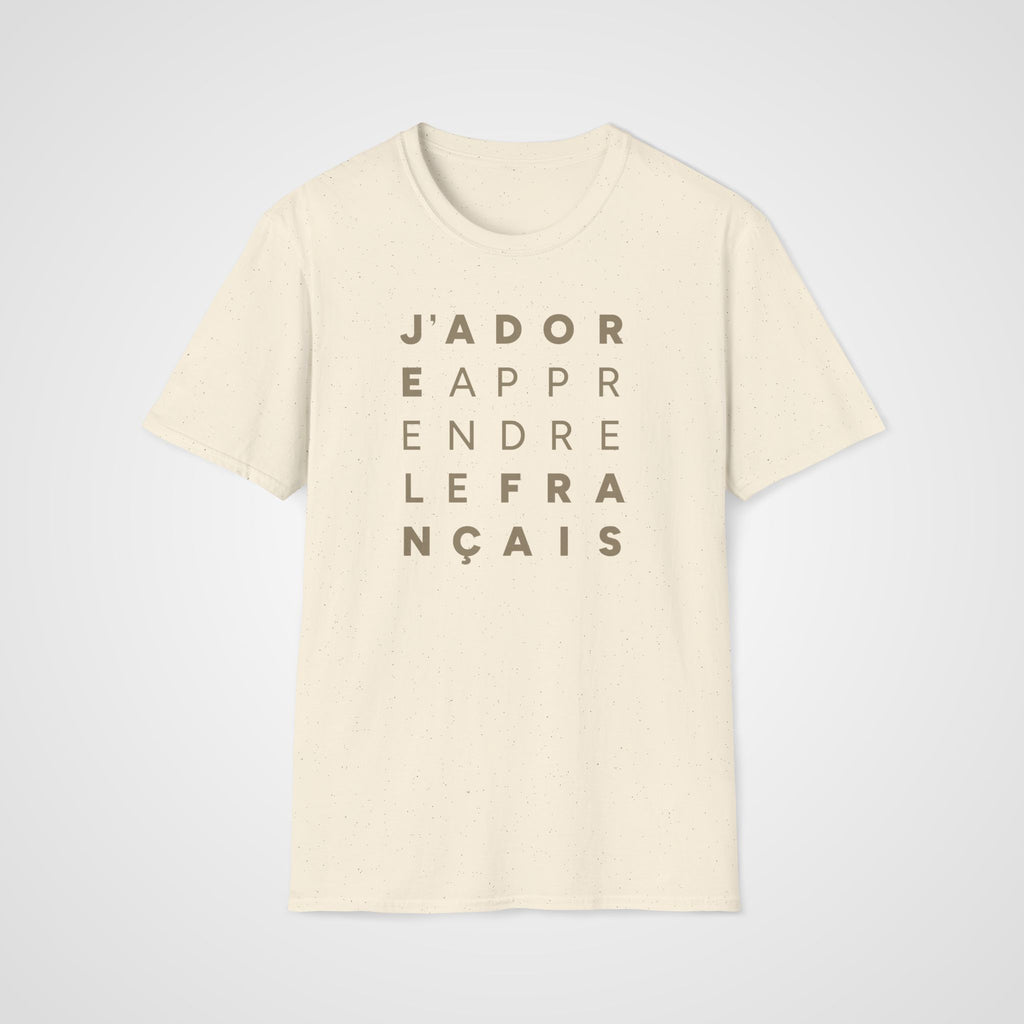 J'adore Apprendre T-Shirt in Natural