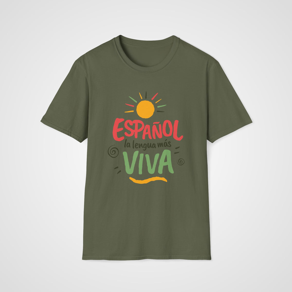 La Lengua más Viva T-Shirt in Military Green