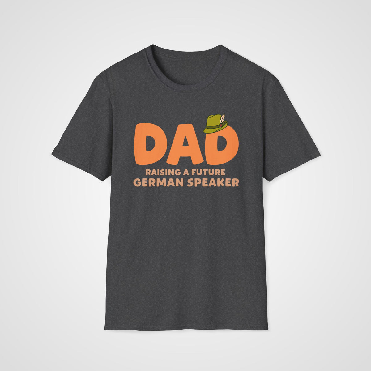 German Learner Dad T-Shirt in Dark Heather