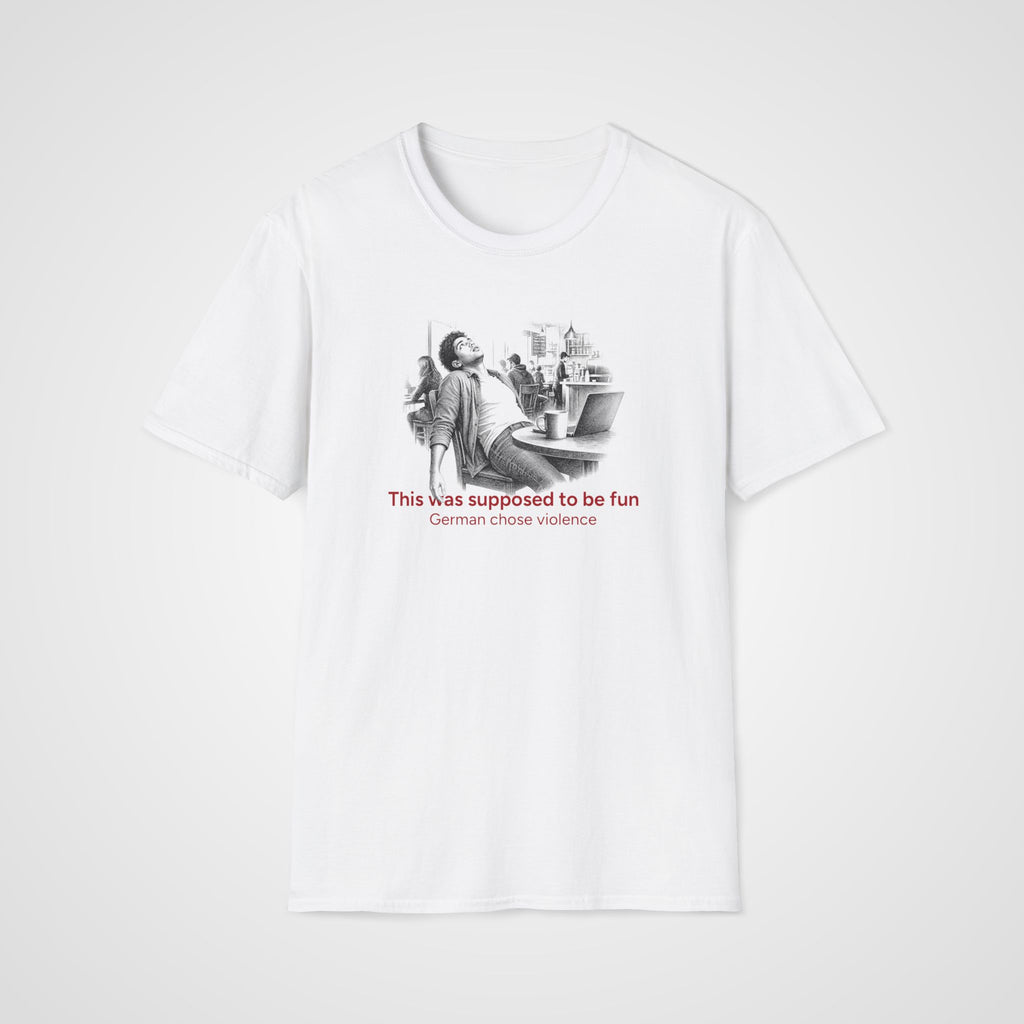 German Chose Violence T-Shirt in White