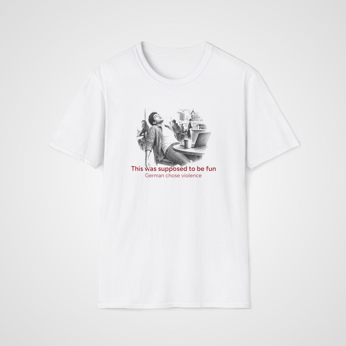 German Chose Violence T-Shirt in White