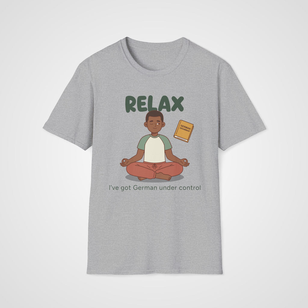 Relax German Learner T-Shirt in Sport Gray
