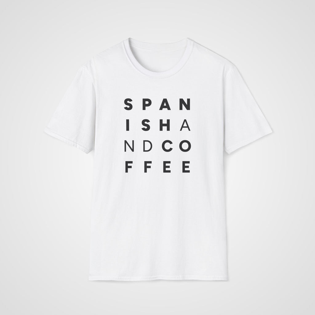 Spanish and Coffee T-Shirt in White
